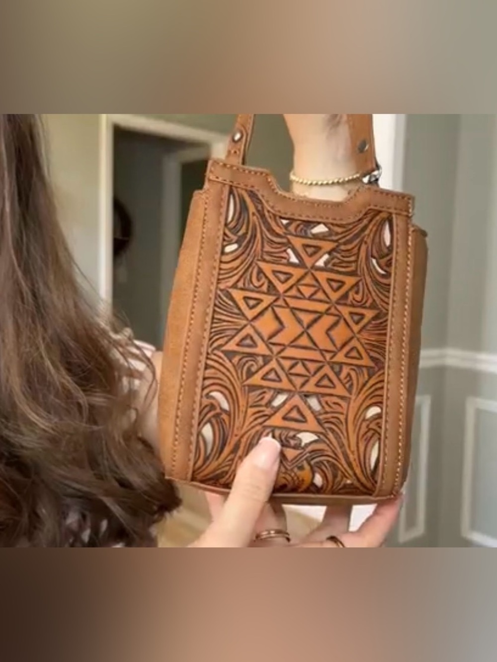 NWT Trinity Ranch Crossbody Western Bag (detachable strap)